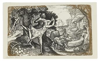 EVANS, FREDERICK H. Nine Early Engravings by Edward Calvert.